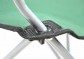 DIVERO Skládací kempingová židle s polštářkem, zelená