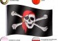 FLAGMASTER Pirátská vlajka Jolly Roger, 120 x 80 cm