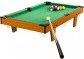 GamesPlanet® Mini kulečník pool, 92 x 52 x 19 cm, světlá