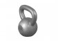 Gorilla Sports kettlebell činka, litinová, šedá, 20 kg