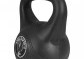 Gorilla Sports kettlebell činka, plast, černá, 10 kg