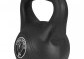 Gorilla Sports kettlebell činka, plast, černá, 12 kg