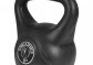 Gorilla Sports Kettlebell činka, plast, černá, 8 kg