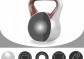 Gorilla Sports Kettlebell činka, vinylová, hnědá, 18 kg