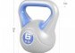 Gorilla Sports Kettlebell činka, vinylová, modrá, 6 kg