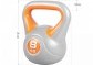 Gorilla Sports Kettlebell činka, vinylová, oranžová, 8 kg