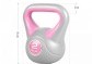 Gorilla Sports Kettlebell činka, vinylová, růžová, 2 kg