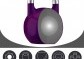 Gorilla Sports Soutěžní kettlebell, fialový, 20 kg