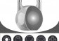 Gorilla Sports Soutěžní kettlebell, šedý, 36 kg