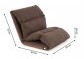 Nastavitelná sofa Relax Lounger, barva hnědá