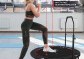 Physionics Fitness trampolína 101 cm, do 150 kg, červená