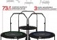 Physionics Fitness trampolína 101 cm, do 150 kg, červená