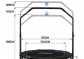 Physionics Fitness trampolína 101 cm, do 150 kg, modrá