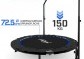 Physionics Fitness trampolína 101 cm, do 150 kg, modrá