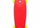 Skateboard - pennyboard 43cm, nosnost 60kg plastové osy, červený, zelená kola