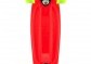 Skateboard - pennyboard 43cm, nosnost 60kg plastové osy, červený, zelená kola