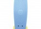 Skateboard - pennyboard 60cm nosnost 90kg, kovové osy, modrá barva, žlutá kola