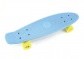 Skateboard - pennyboard 60cm nosnost 90kg, kovové osy, modrá barva, žlutá kola