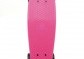 Skateboard - pennyboard 60cm nosnost 90kg, kovové osy, růžová barva, černá kola