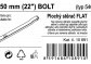 Stěrač Flat bulk 22" (bolt) - 550 mm